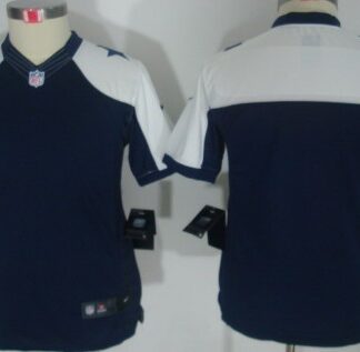 grid‑ Youth Nike Limited Dallas Cowboys Blank Blue Thanksgiving Jerseys ‑fangear