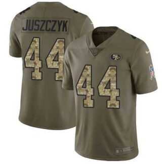 Nike 49ers 44 Kyle Juszczyk Olive Camo Salute To Service Limited Jersey Dzhi