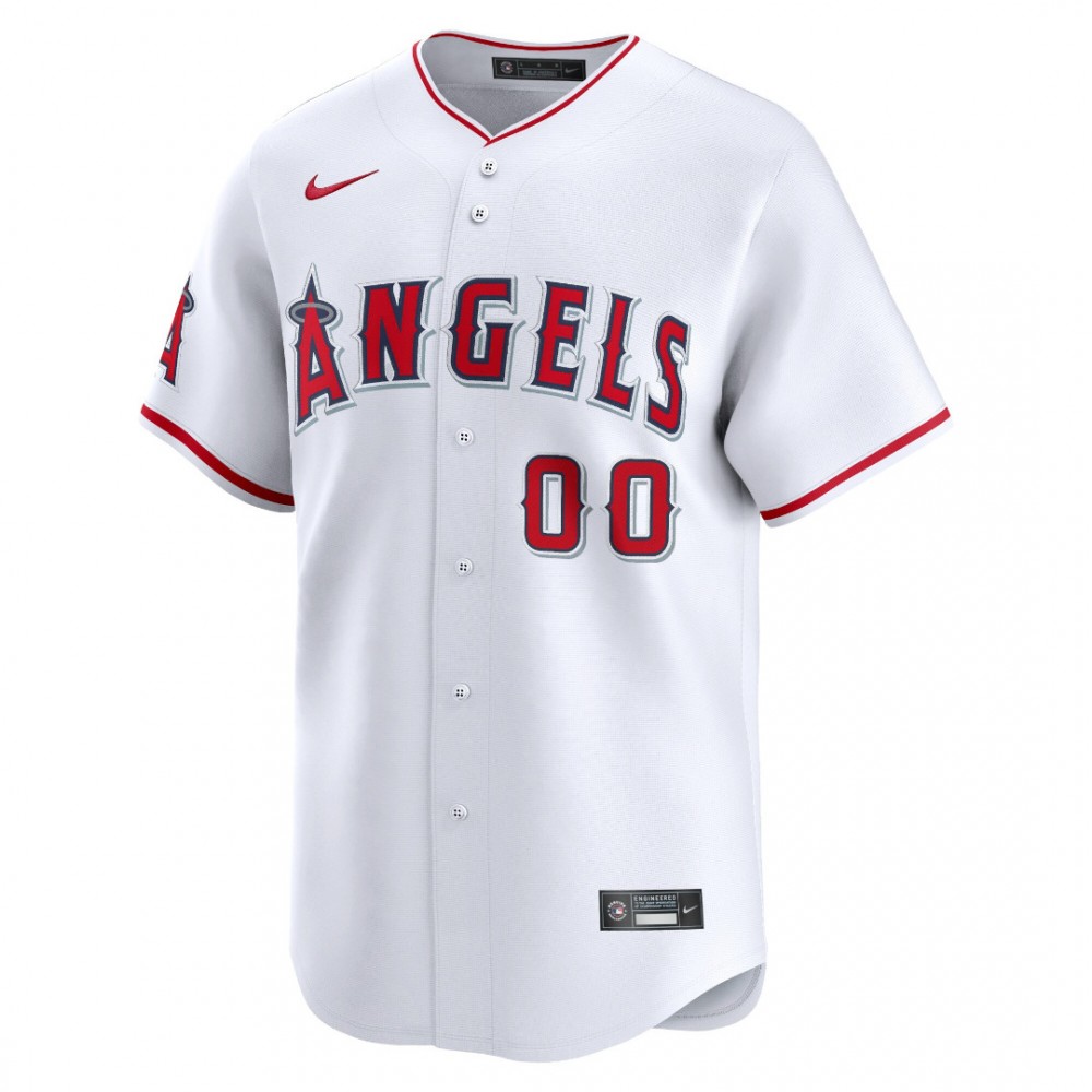 Los Angeles Angels Nike Home Limited Custom Jersey – White - Image 2